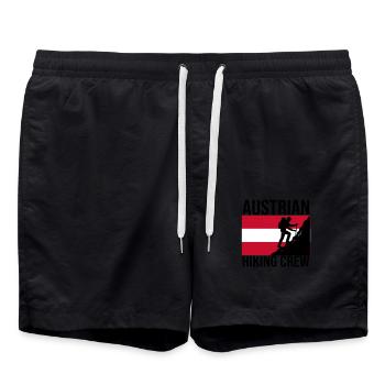 Austrian Hiking Crew Chemise de randonnée - Short de bain - noir - Devant - AI Model Male 185 light (185cm)