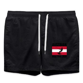 Chemise autrichienne Wake Crew Wakeboard - Short de bain - noir - Devant - AI Model Male 185 light (185cm)