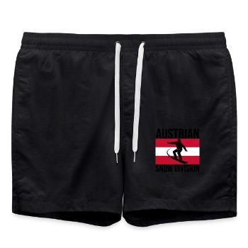 T-shirt de snowboard Austrian Snow Division - Short de bain - noir - Devant - AI Model Male 185 light (185cm)