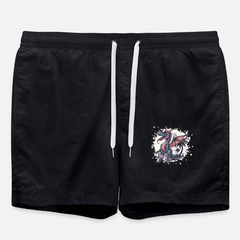 Dragon Summer Holiday - Swim Trunks - black