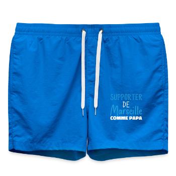 Child Humor Marseille Supporter of Marseille - Swim Trunks - cobalt blue - Front