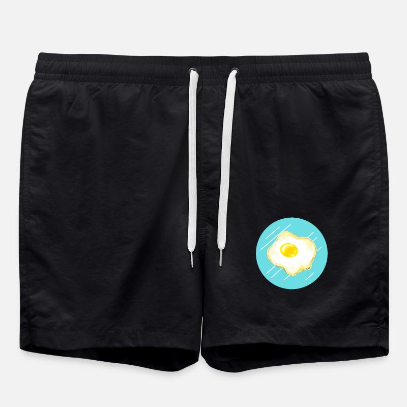 œuf au plat - Short de bain - noir