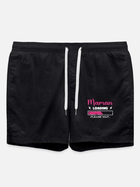 Maman loading Please Wait... - Short de bain - noir