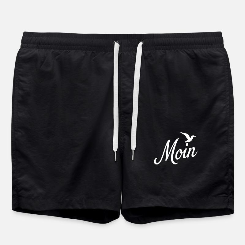 Moin Möwe - Badeshorts - Schwarz