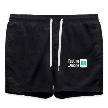 Mode de jeûne ON conception de texte - Short de bain - noir - Devant - AI Model Male 185 light (185cm)