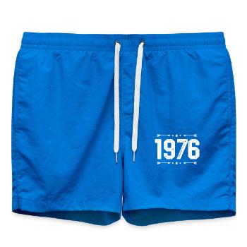 vintage 1976 vintage 49th birthday 1976. - Swim Trunks - cobalt blue - Front