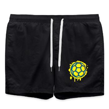 une Handball Graffiti - Short de bain - noir - Devant - AI Model Male 185 light (185cm)