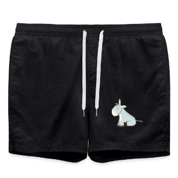 L’âne - Short de bain - noir - Devant - AI Model Male 185 light (185cm)