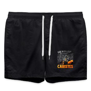 CARISTES - Short de bain - noir - Devant - AI Model Male 185 light (185cm)