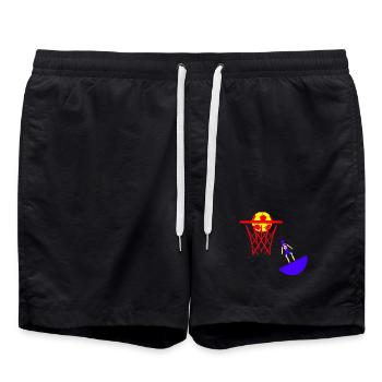 Panier de basket-ball Subbuteo - Short de bain - noir - Devant - AI Model Male 185 light (185cm)