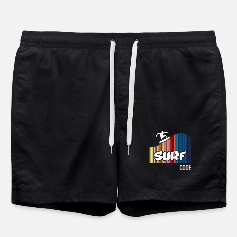 Surf Code (dark) - Swim Trunks - black