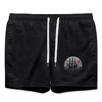 DarssCoast - Baltic Sea Sailor - Badeshorts - Schwarz - Vorne - AI Model Male 185 light (185cm)