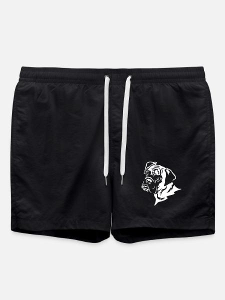 Boxer Head "Black Edition" - Swim Trunks - black