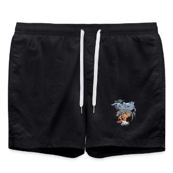 Worth A Try - Swim Trunks - black - Front - AI Model Male 185 light (185cm)
