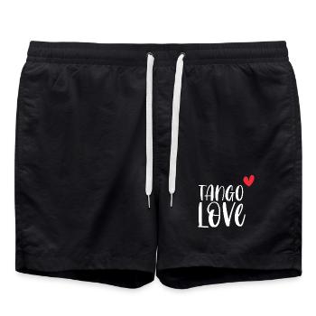 Danseur danse danse couple cadeau Tango Love! - Short de bain - noir - Devant - AI Model Male 185 light (185cm)