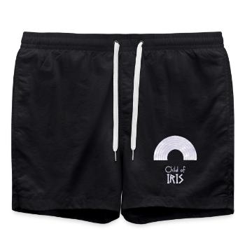 Child of Iris – Percy Jackson inspired design - Swim Trunks - black - Front - AI Model Male 185 light (185cm)
