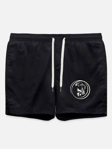 Border Collie "Black Edition" - Swim Trunks - black