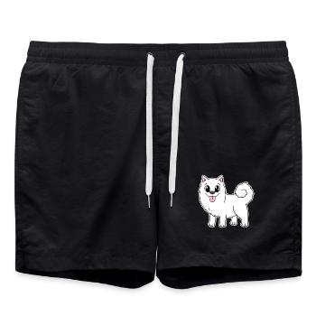 Samoyède Chien Races Chiens Chiens - Short de bain - noir - Devant - AI Model Male 185 light (185cm)