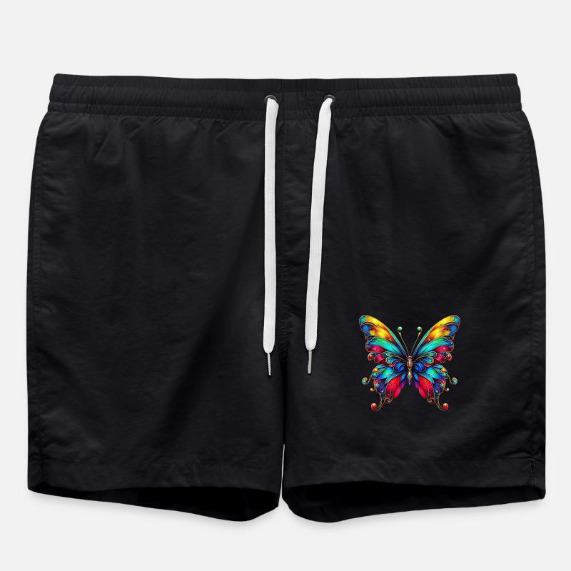 Butterfly - Swim Trunks - black