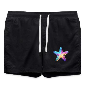 Étoile de mer - Short de bain - noir - Devant - AI Model Male 185 light (185cm)