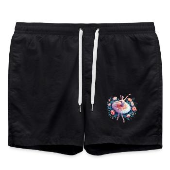 Balletttänzerin mit Tutu - Badeshorts - Schwarz - Vorne - AI Model Male 185 light (185cm)