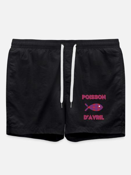 FISH. SARDINE. APRIL FOOL - Swim Trunks - black