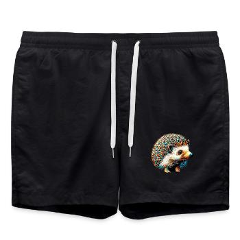 Igel - Badeshorts - Schwarz - Vorne - AI Model Male 185 light (185cm)