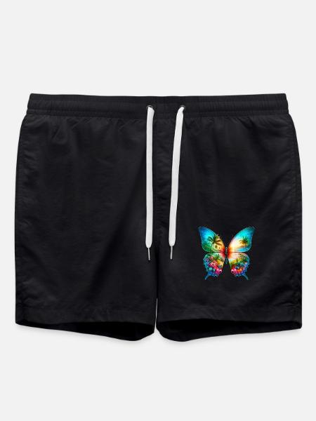 Butterfly - Swim Trunks - black
