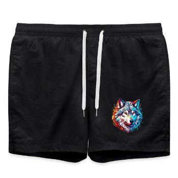 Loup - Short de bain - noir - Devant - AI Model Male 185 light (185cm)