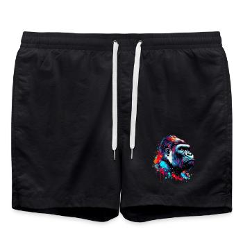 Gorille - Short de bain - noir - Devant - AI Model Male 185 light (185cm)