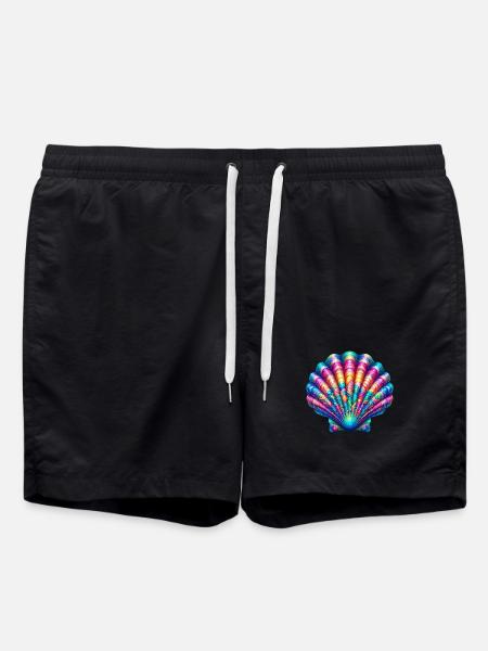 Scallop Shell - Swim Trunks - black