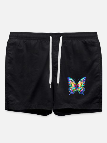 Butterfly - Swim Trunks - black