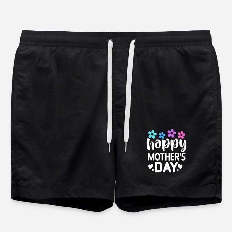 Happy Mother's Day - Swim Trunks - black