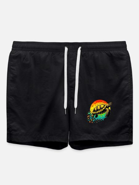 Turtle - Swim Trunks - black