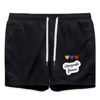 Venezuela Forever - Swim Trunks - black - Front - AI Model Male 185 light (185cm)