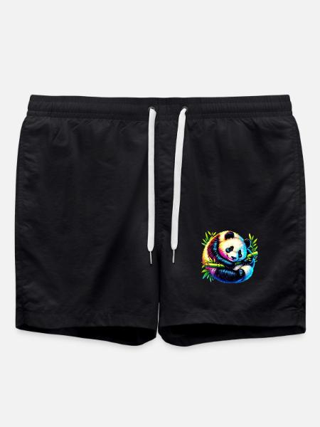 Panda - Swim Trunks - black