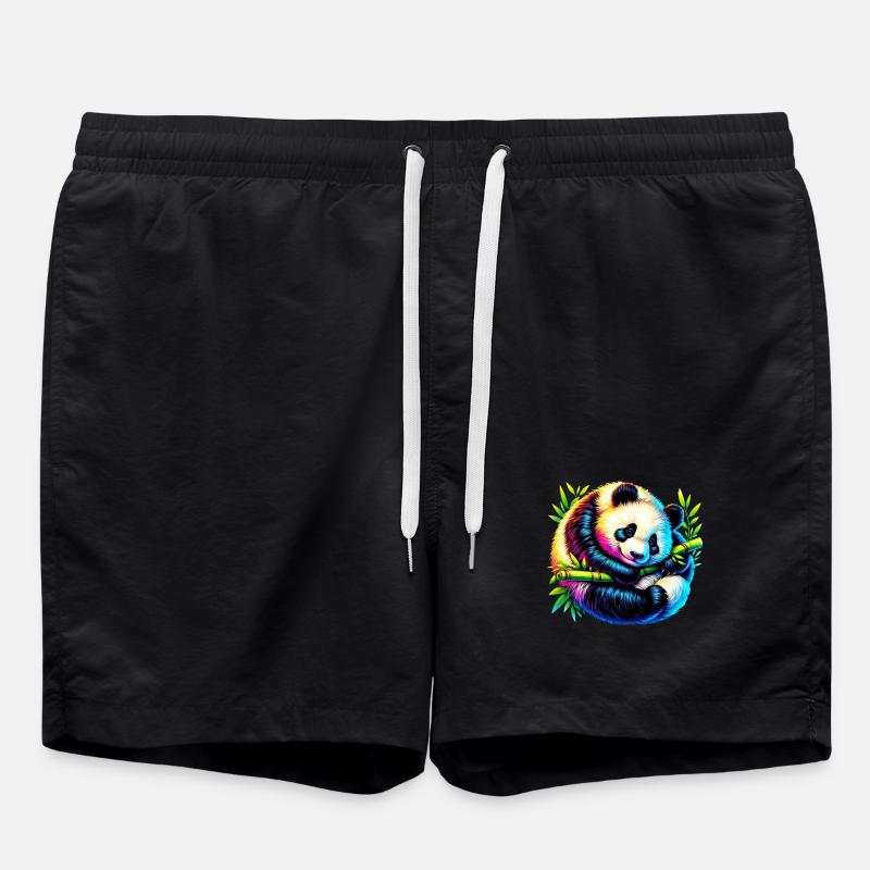 Panda - Swim Trunks - black