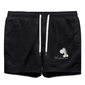 cheval fille cheval disant cheval - Short de bain - noir - Devant - AI Model Male 185 light (185cm)