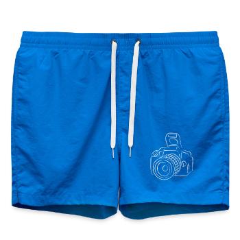 Camera Photographic Line Trend - Swim Trunks - cobalt blue - Front