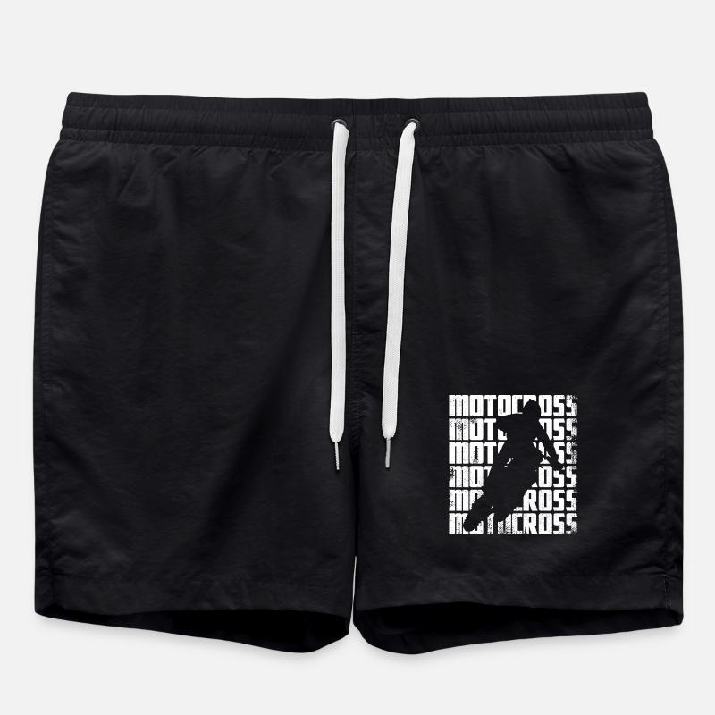 Motocross Graphics - Swim Trunks - black