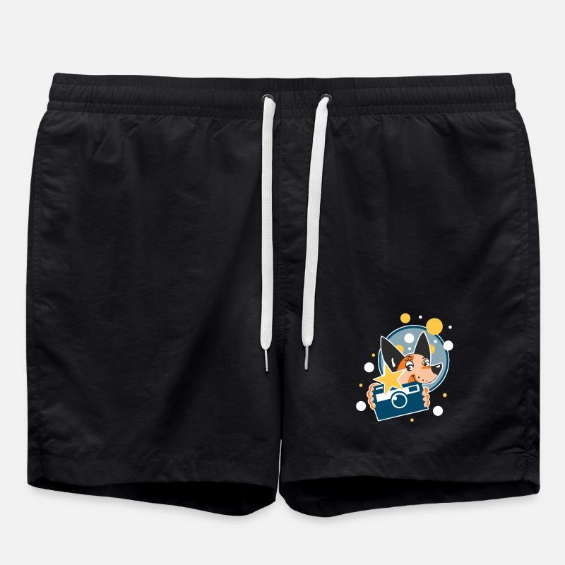 Hundefotograf - Badeshorts - Schwarz