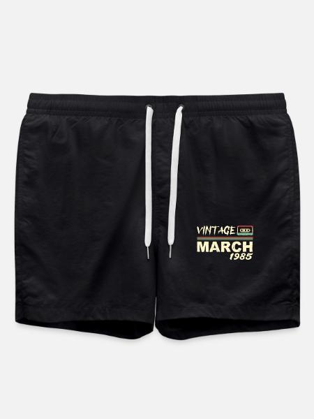 March 1985 - March 1985 - Swim Trunks - black