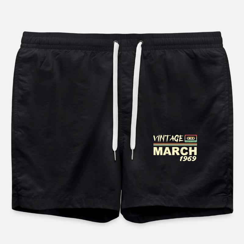 Mars 1969 - March 1969 - Short de bain - noir