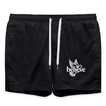 croire - Short de bain - noir - Devant - AI Model Male 185 light (185cm)