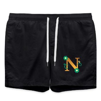 N - Swim Trunks - black - Front - AI Model Male 185 light (185cm)
