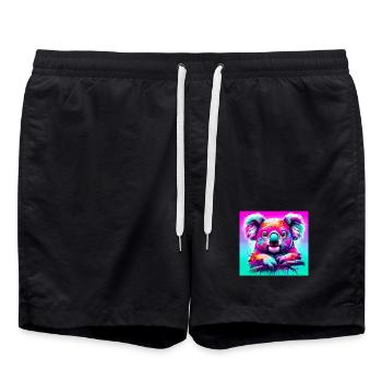 Koala - Short de bain - noir - Devant - AI Model Male 185 light (185cm)