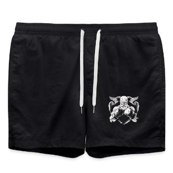 boxeur de combat - Short de bain - noir - Devant - AI Model Male 185 light (185cm)
