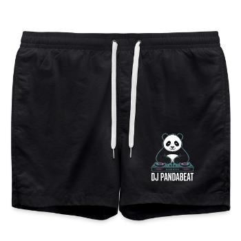 DJ PANDABEAT Panda DJ Beats Rave Club Musique - Short de bain - noir - Devant - AI Model Male 185 light (185cm)