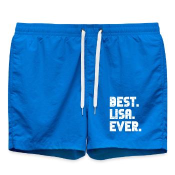 Best Lisa Ever Gift Saying - Swim Trunks - cobalt blue - Front