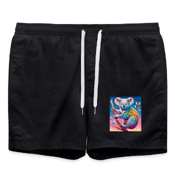 Koala - Short de bain - noir - Devant - AI Model Male 185 light (185cm)